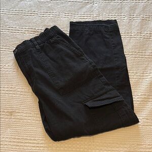 Aeropostale Black Cargo Pants Relaxed Fit